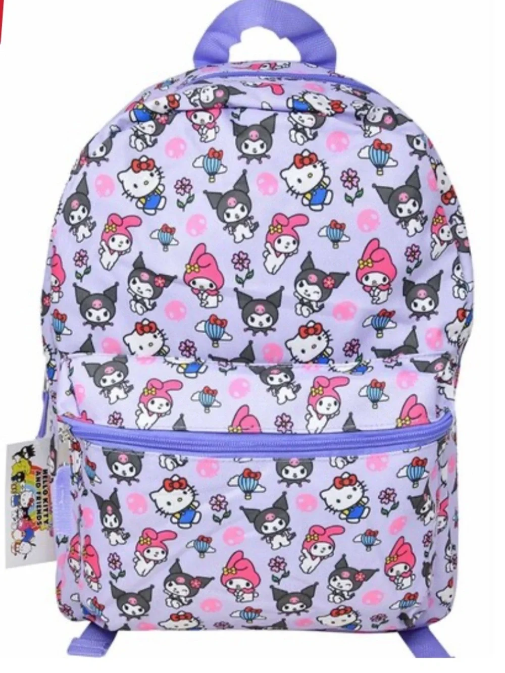 Sanrio Hello Kitty & Friends Kuromi All Over Nylon Purple Kids 16